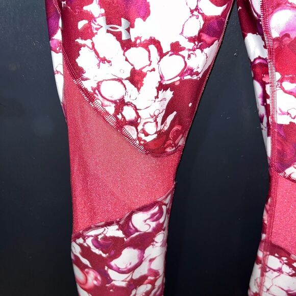 Under Armor workout pants. Yoga pants. legging Size medium. Brick red and white. - Picture 4 of 11